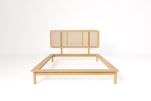 Load image into Gallery viewer, RATTANIA OAK AND RATTAN BED
