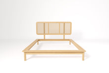Load image into Gallery viewer, RATTANIA OAK AND RATTAN BED

