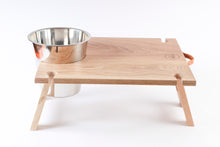 Load image into Gallery viewer, RAW Picnic Table - Solid Oak with ice bucket cut-out
